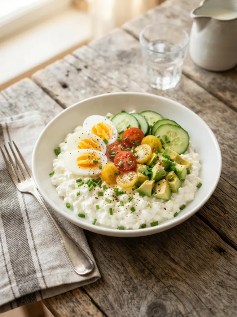 Cottage Cheese Egg Bowl