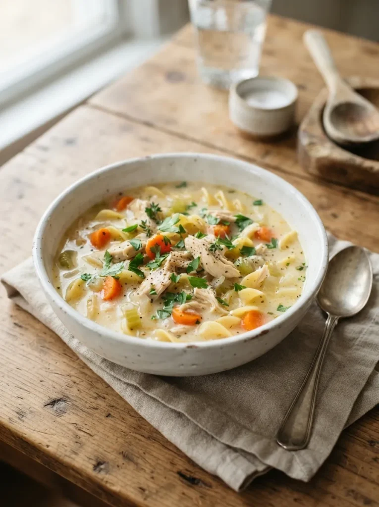 Creamy Chicken Noodle Soup