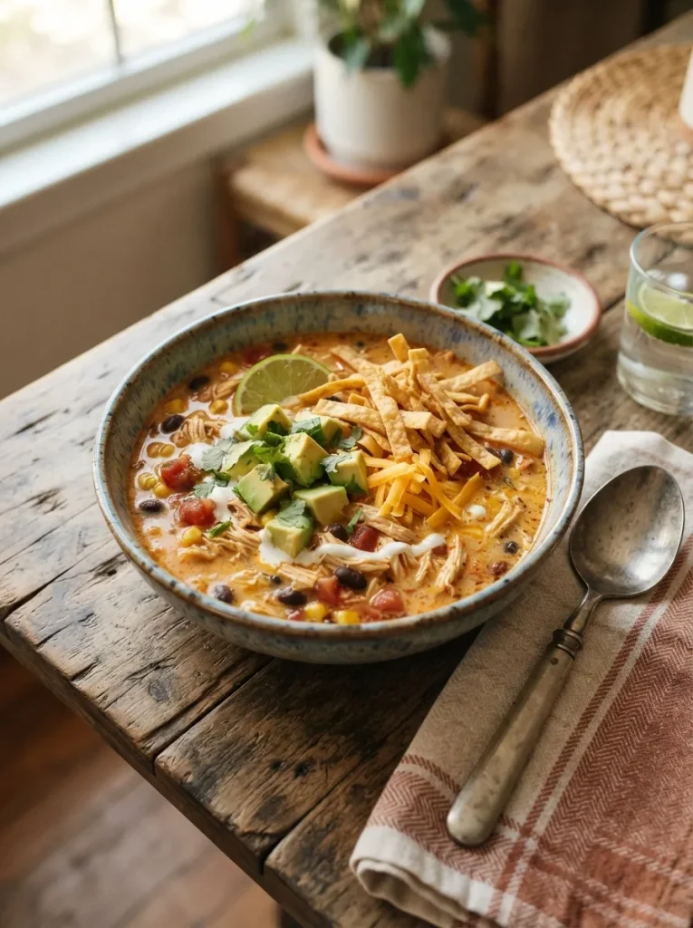 Creamy Chicken Tortilla Soup