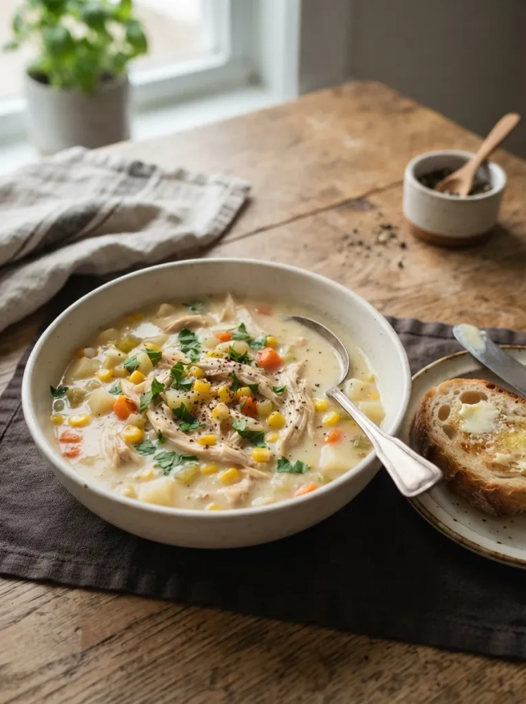 Creamy Corn Chicken Soup
