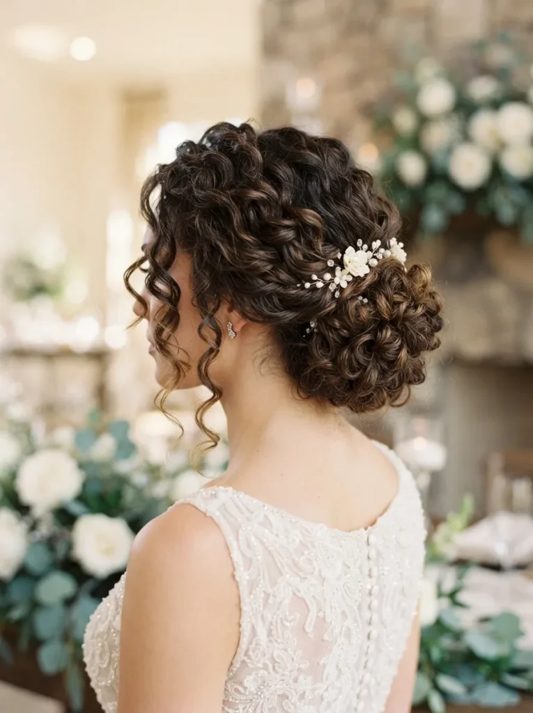 Curly Romantic Updo