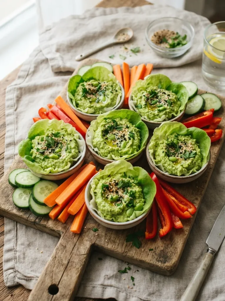 Edamame Hummus Cups