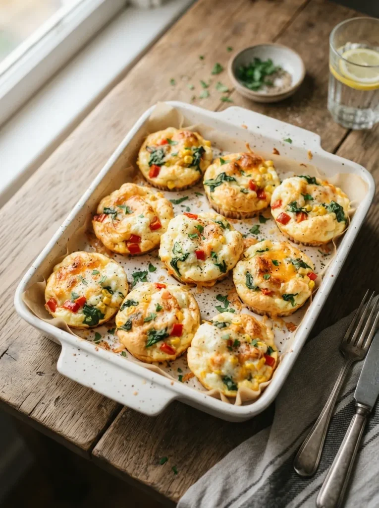 Egg White Veggie Muffins