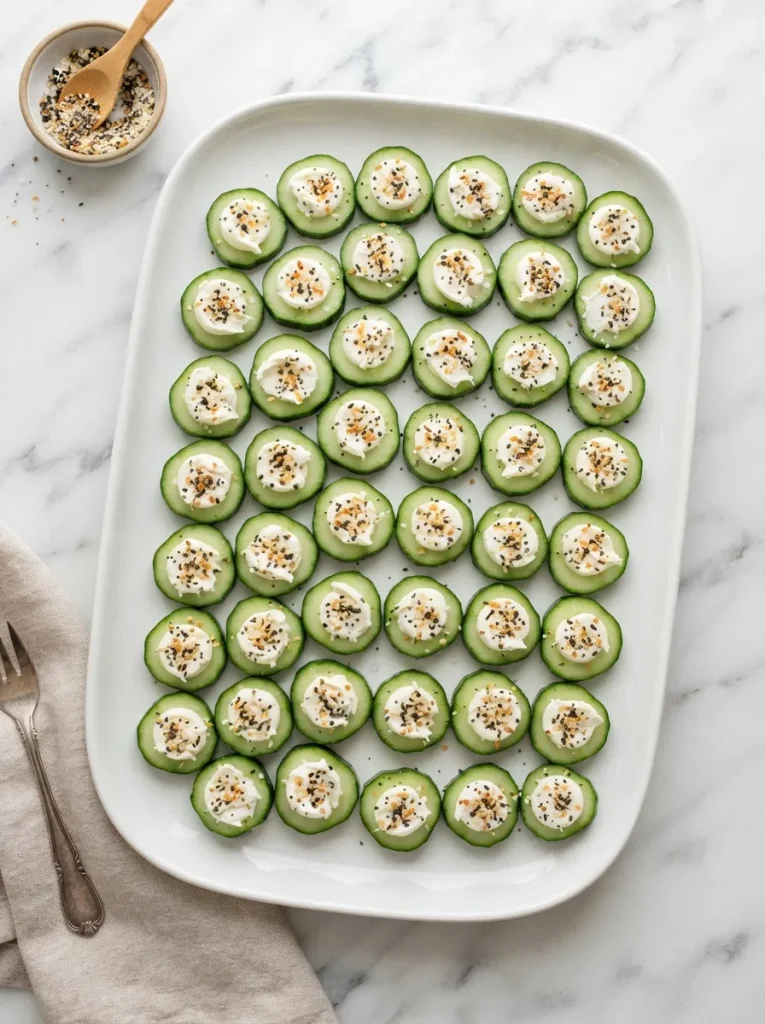 Everything Bagel Cucumber Bites
