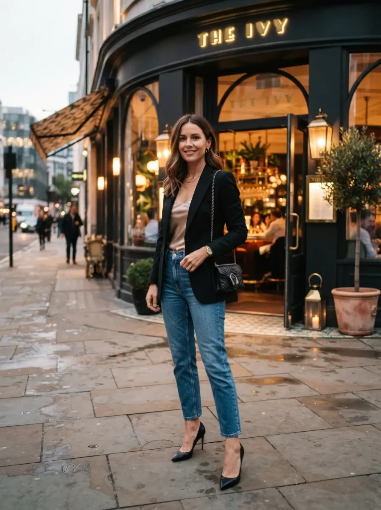 Fitted Blazer Jeans