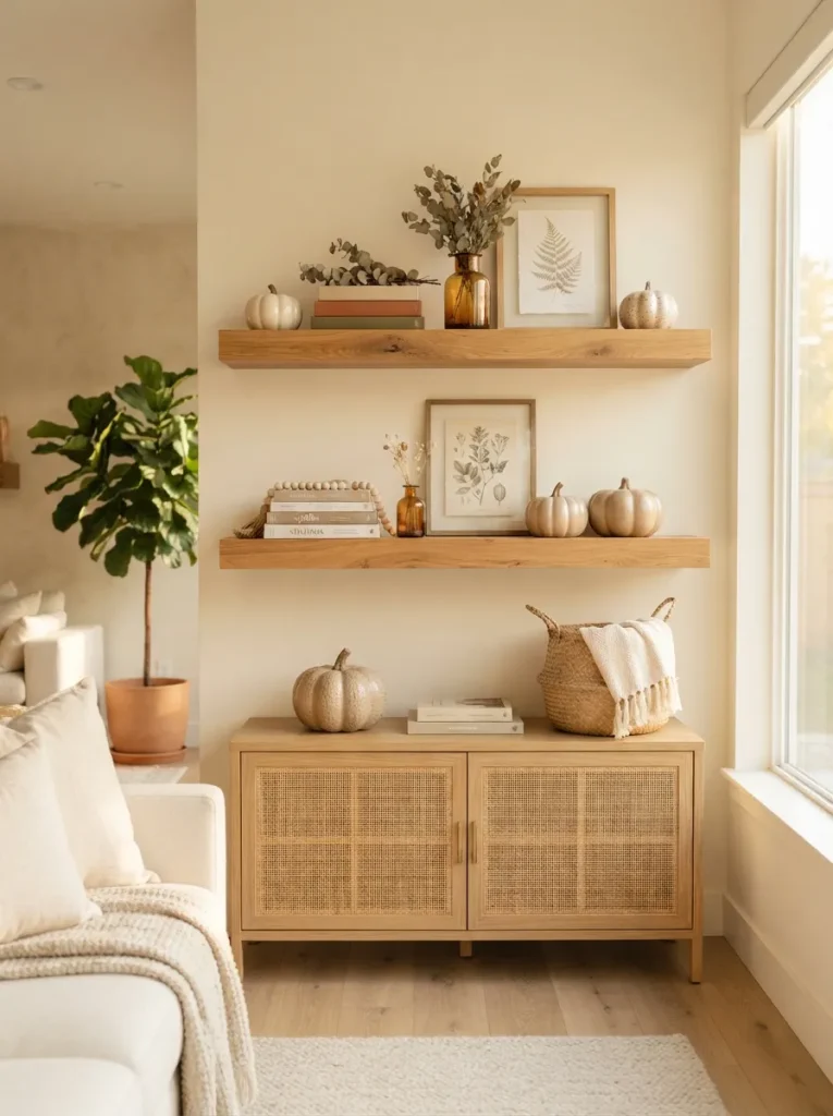Floating Wood Shelve
