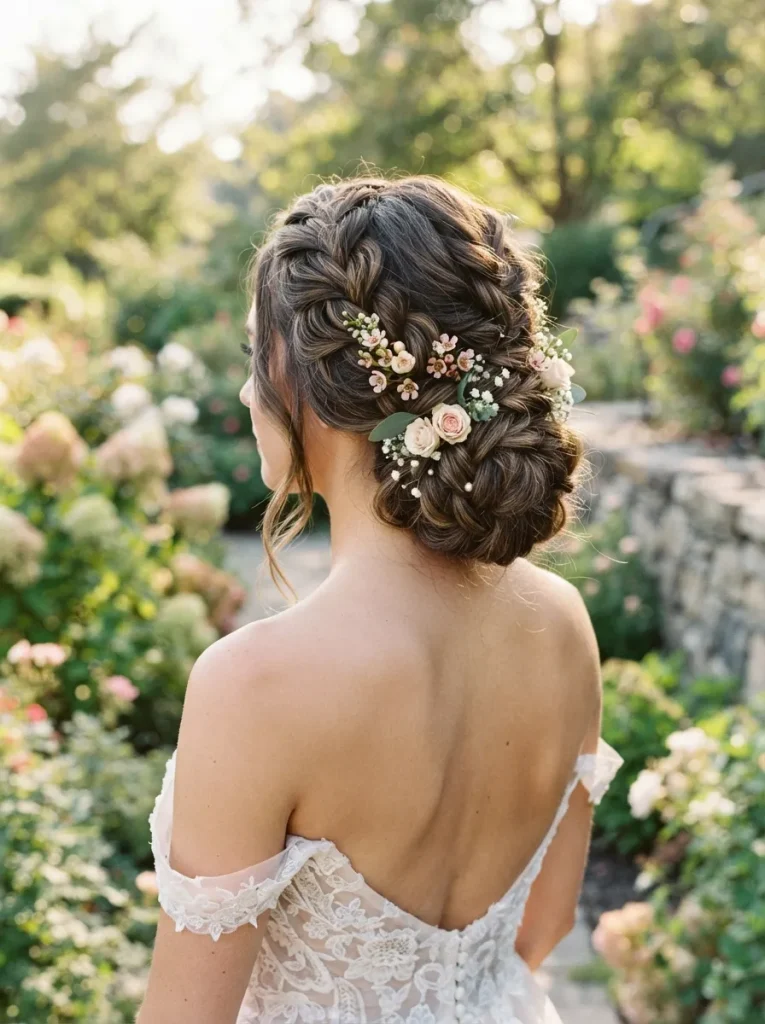 Floral Braided Updo