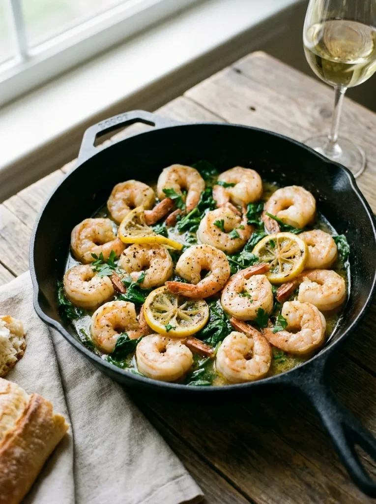 Garlic Shrimp Skillet