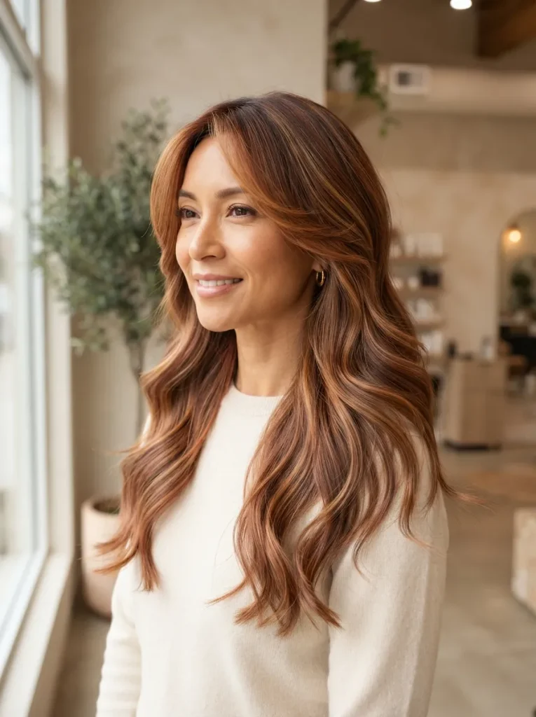 Golden Auburn Balayage