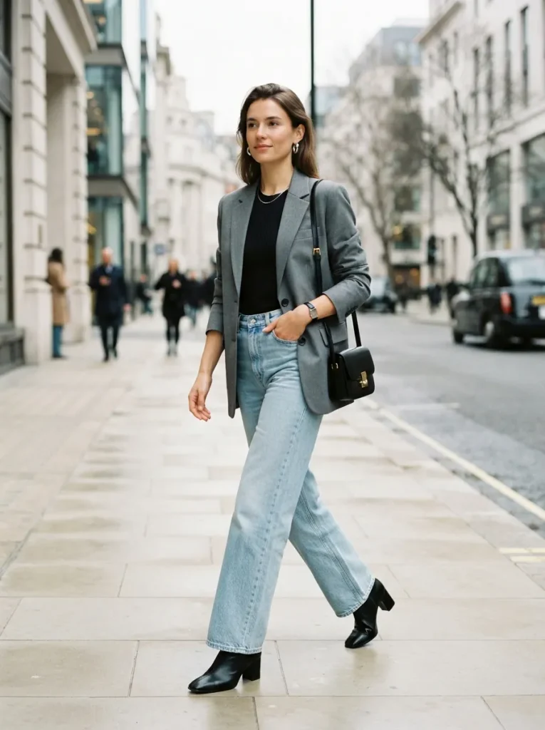 Gray Blazer Denim