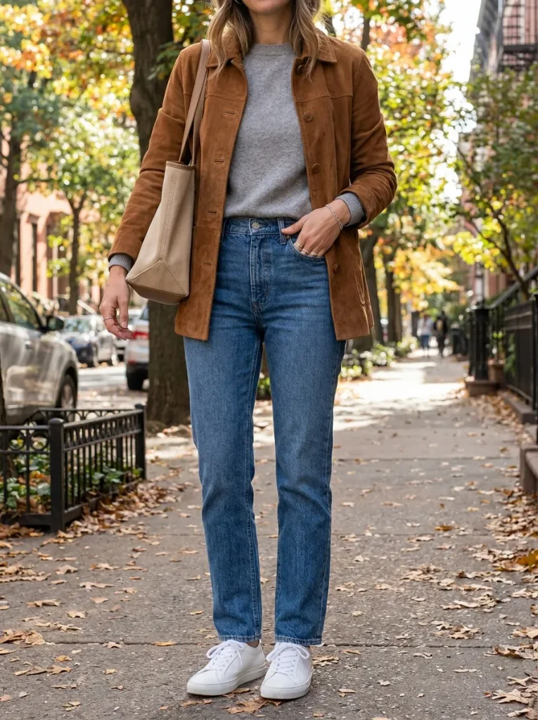 Gray Sweater Relaxed Denim