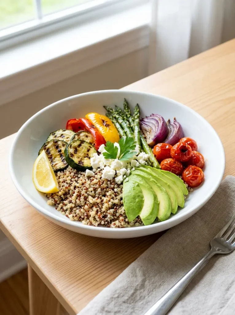 Grilled Veggie Quinoa Bowl