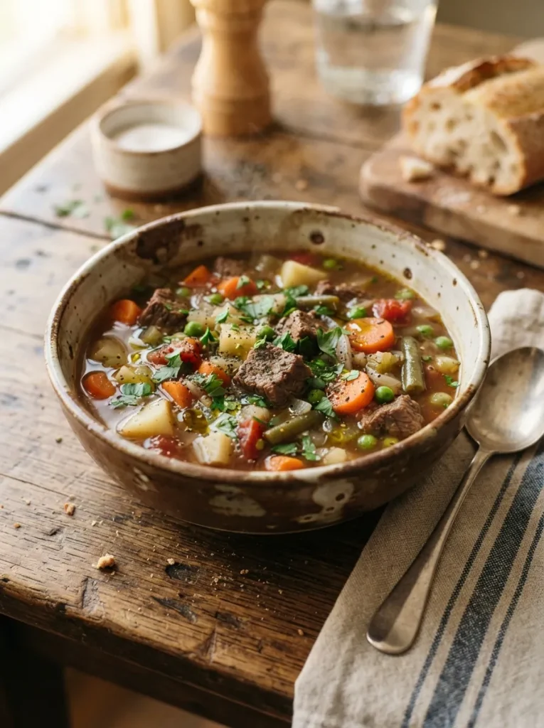 Hearty Beef Vegetable Soup