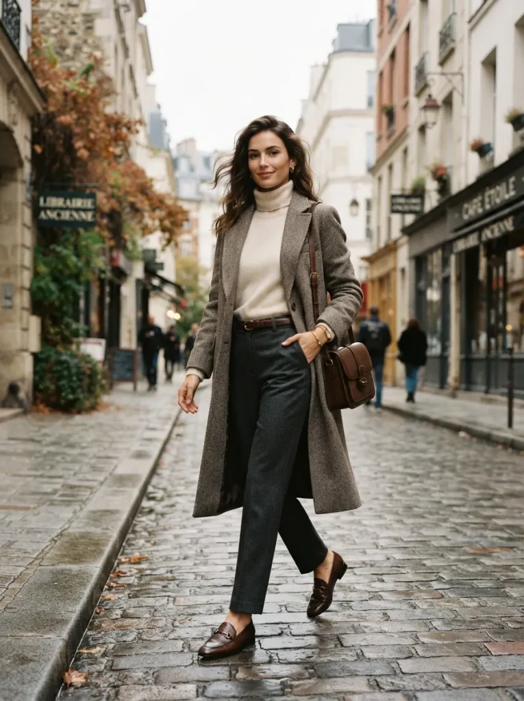 Herringbone Coat Layers