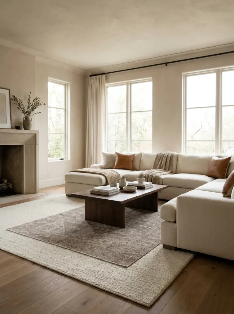Layered Area Rugs
