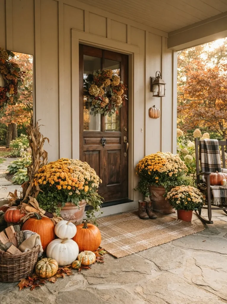 Mums and Pumpkin Mix