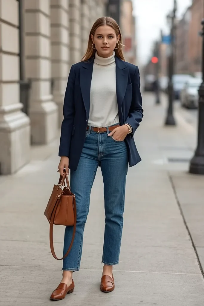 Navy Blazer Denim