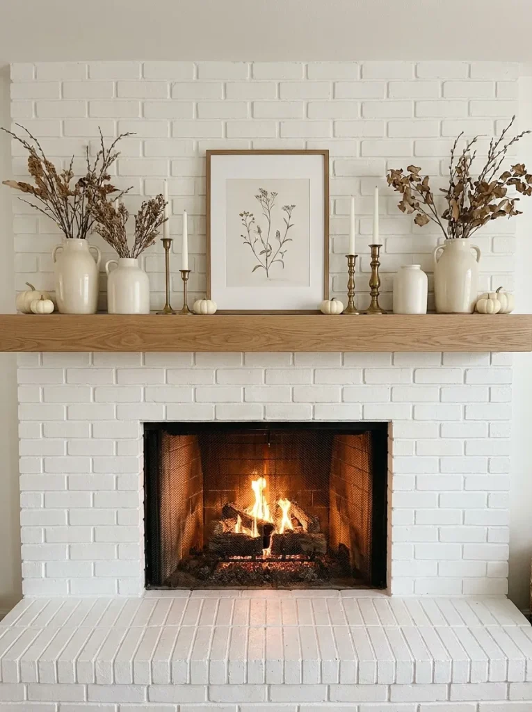 Neutral Fireplace Mantel