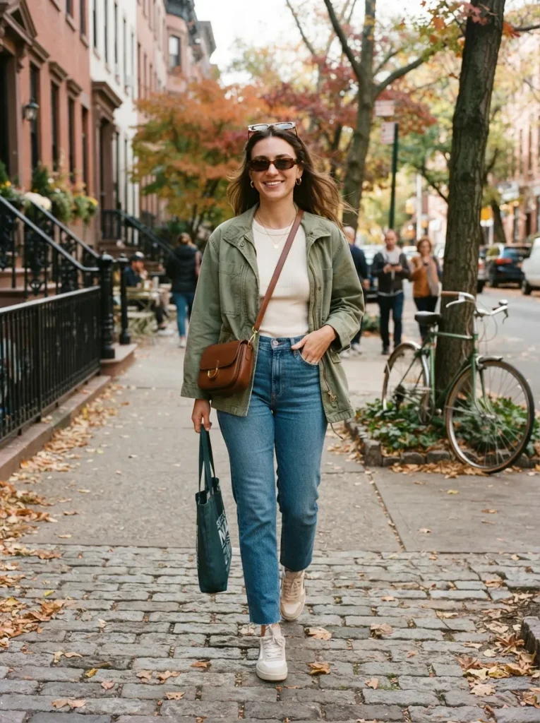 Olive Jacket Denim