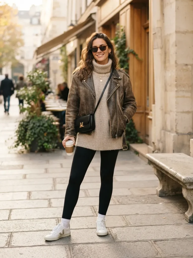 Oversized Knit Leggings