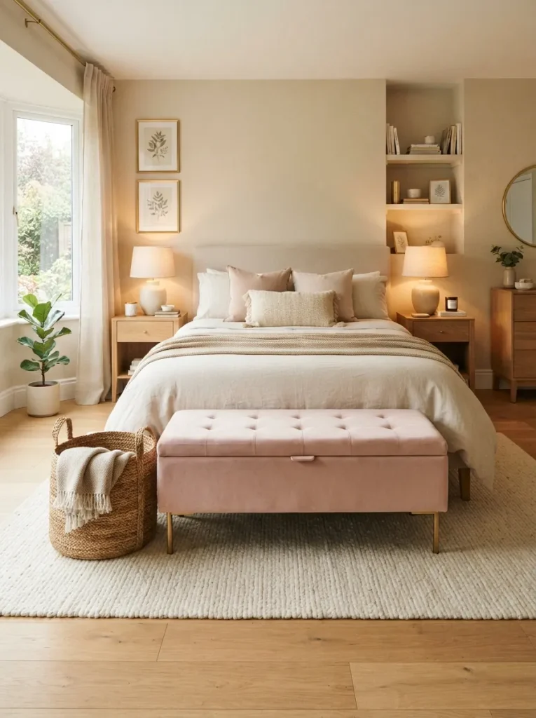 Pink Storage Bench