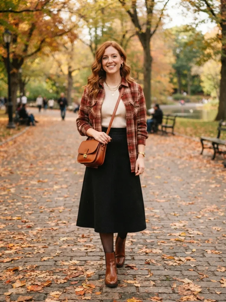 Plaid Shirt Skirt