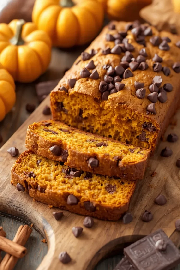 Pumpkin Chocolate Chip Bread