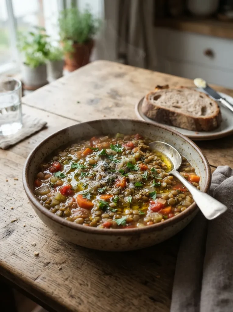 Slow Cooker Lentil Soup