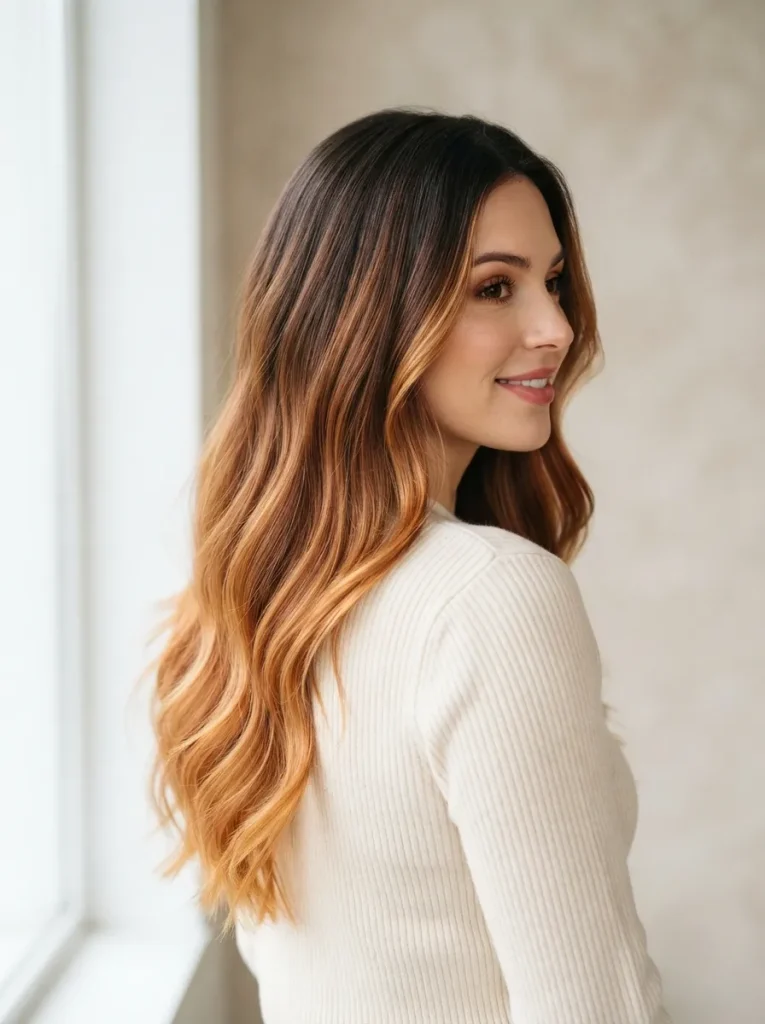 Soft Copper Balayage