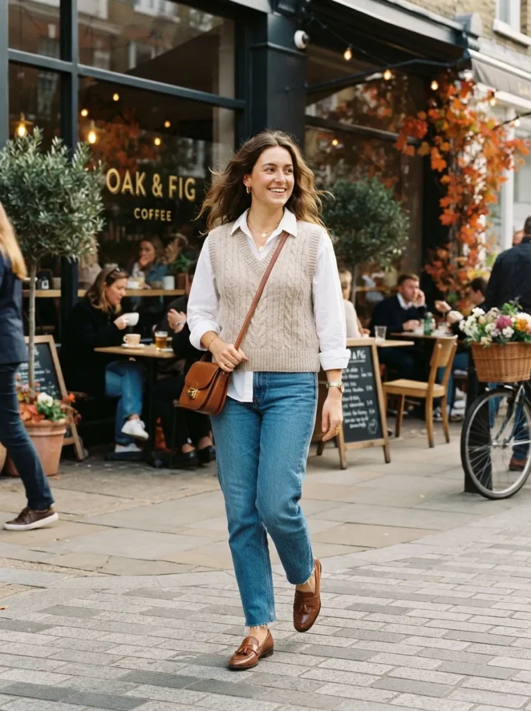 Sweater Vest Denim