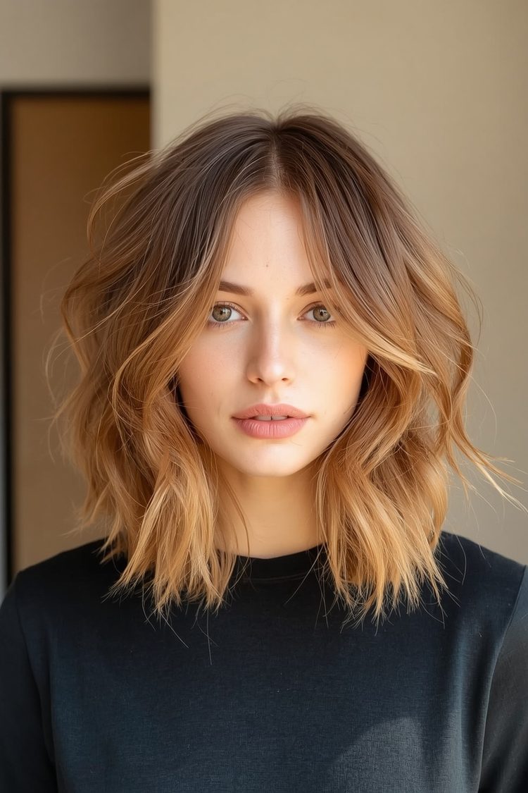 Textured Layered Bob