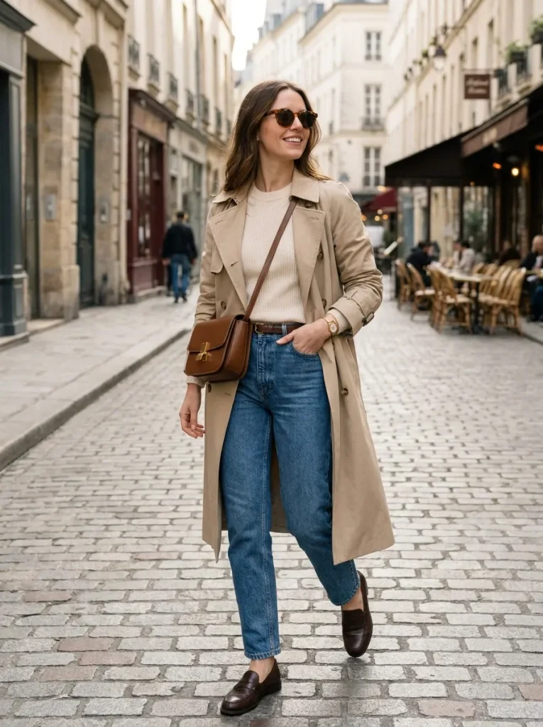 Trench Coat Jeans