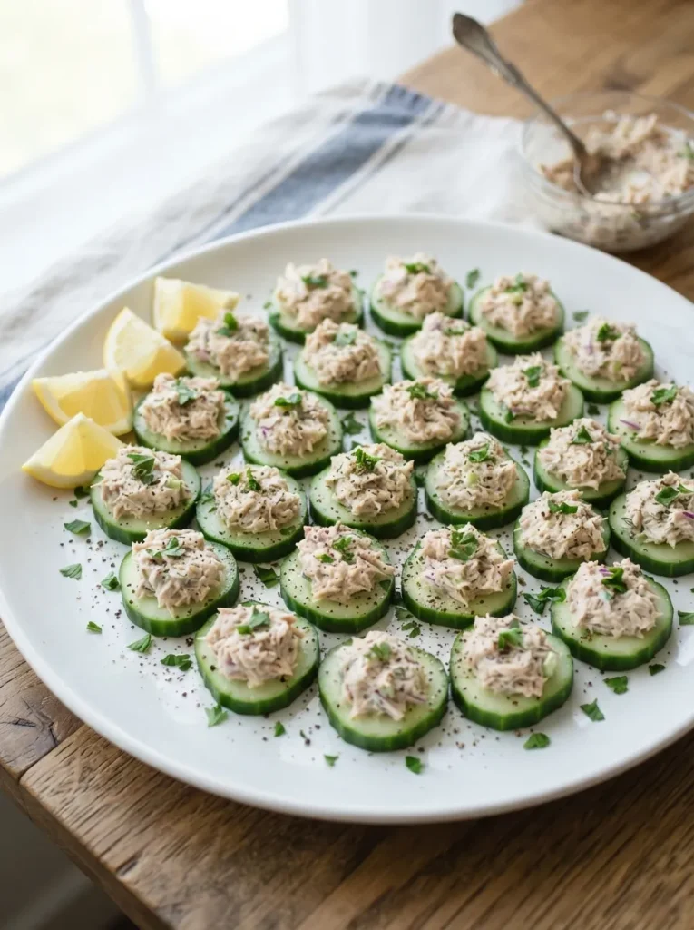 Tuna Cucumber Bites