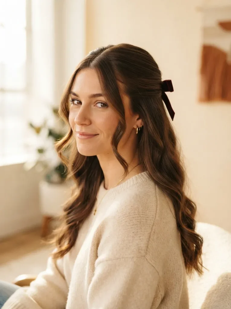Velvet Bow Half-Up
