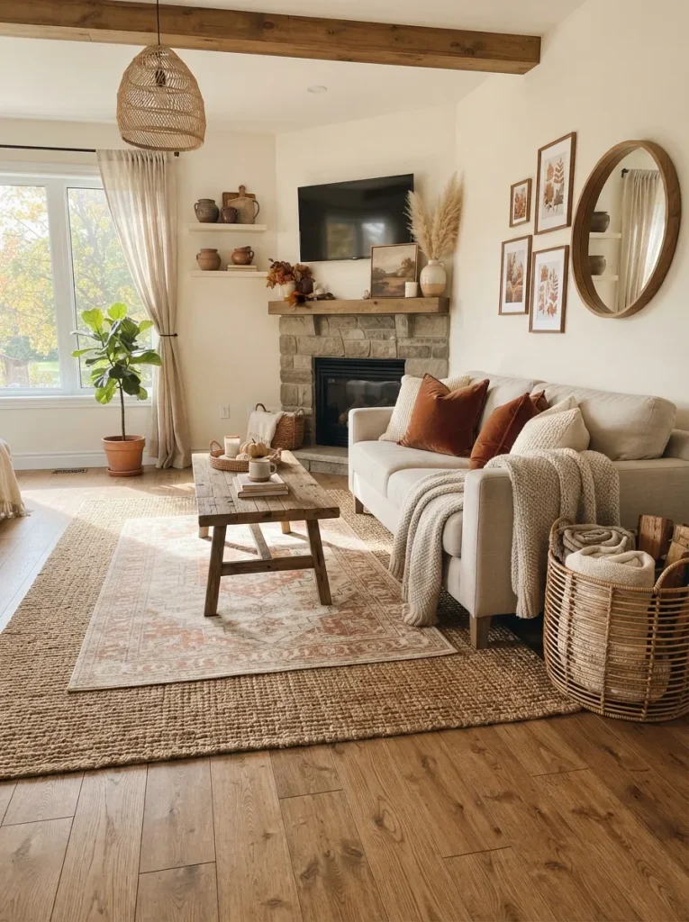 Warm Layered Rug