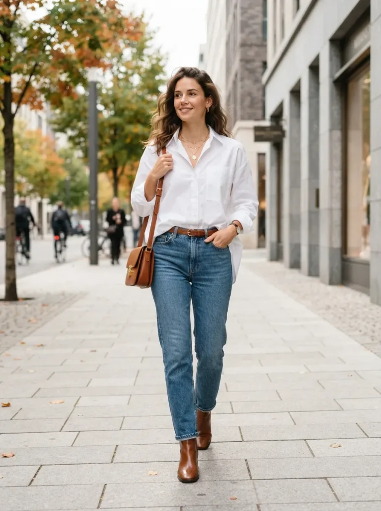 White Shirt Jeans