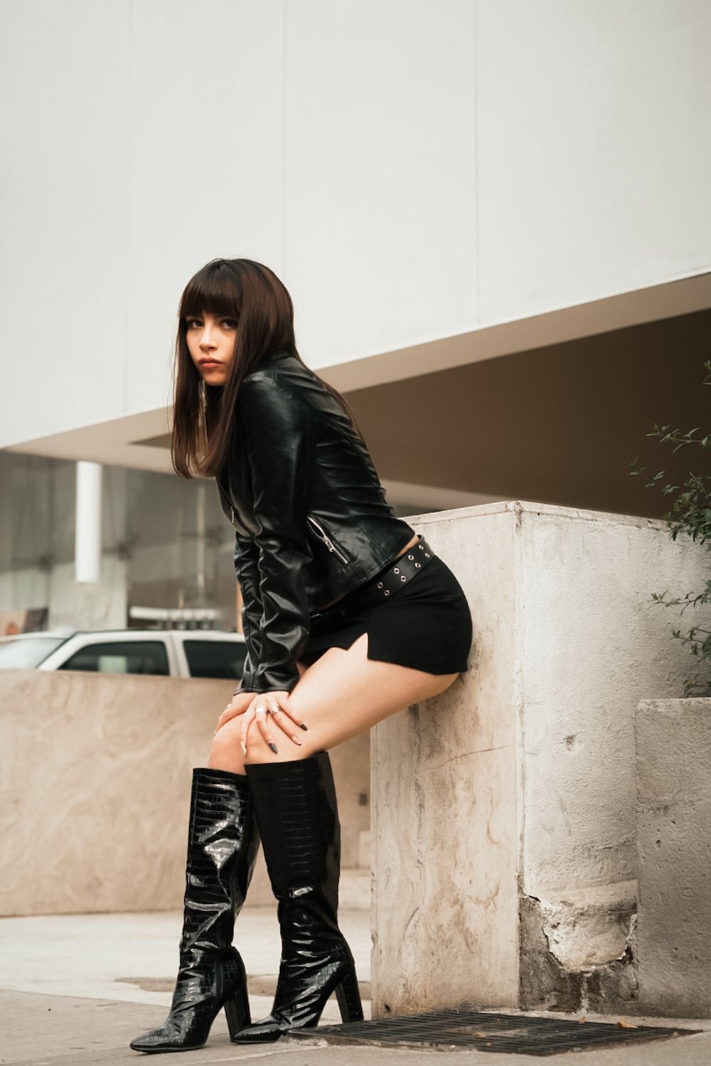 How to Style a Faux and Vegan Leather Jacket - leather jacket outfit