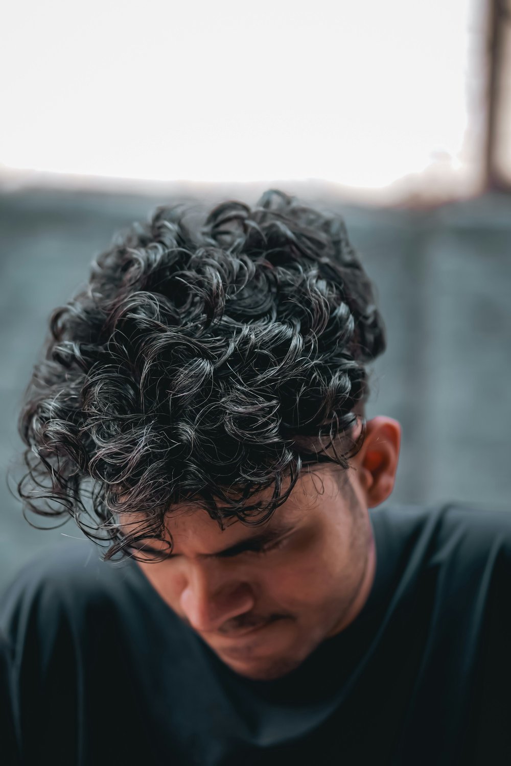 Two Block Haircut with Permed or Wavy Top - two block haircut men