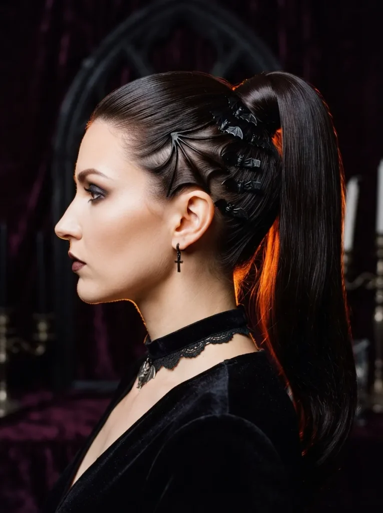 Bat Wing Ponytail