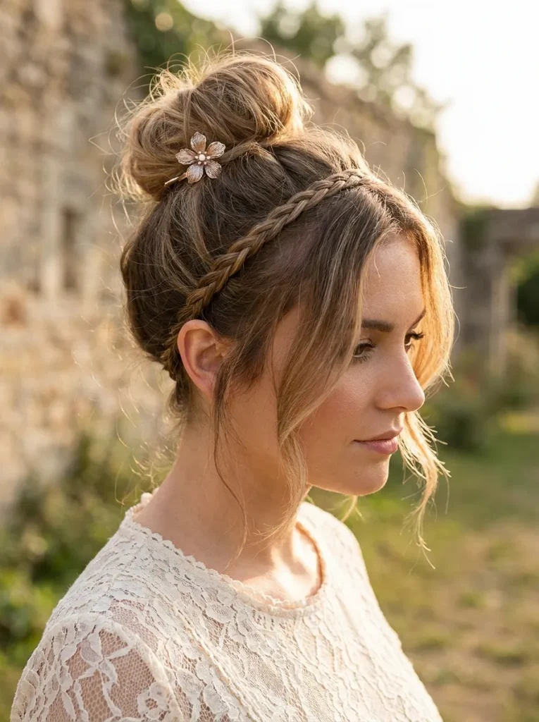 Braided Crown Bun