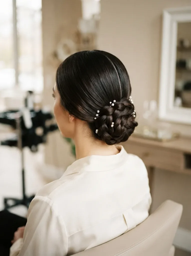 Braided Low Bun