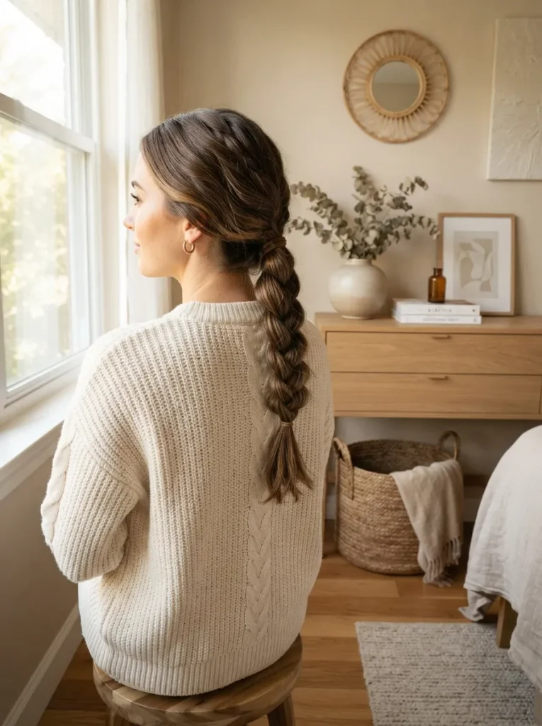 Braided Low Ponytail
