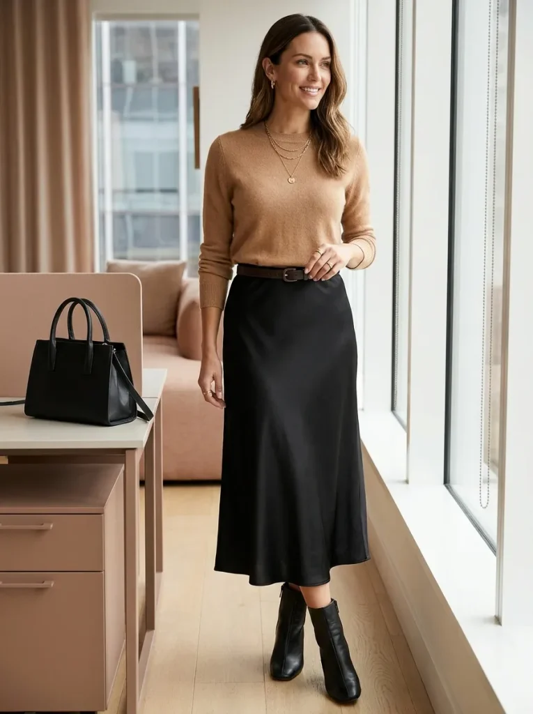 Camel Sweater Skirt