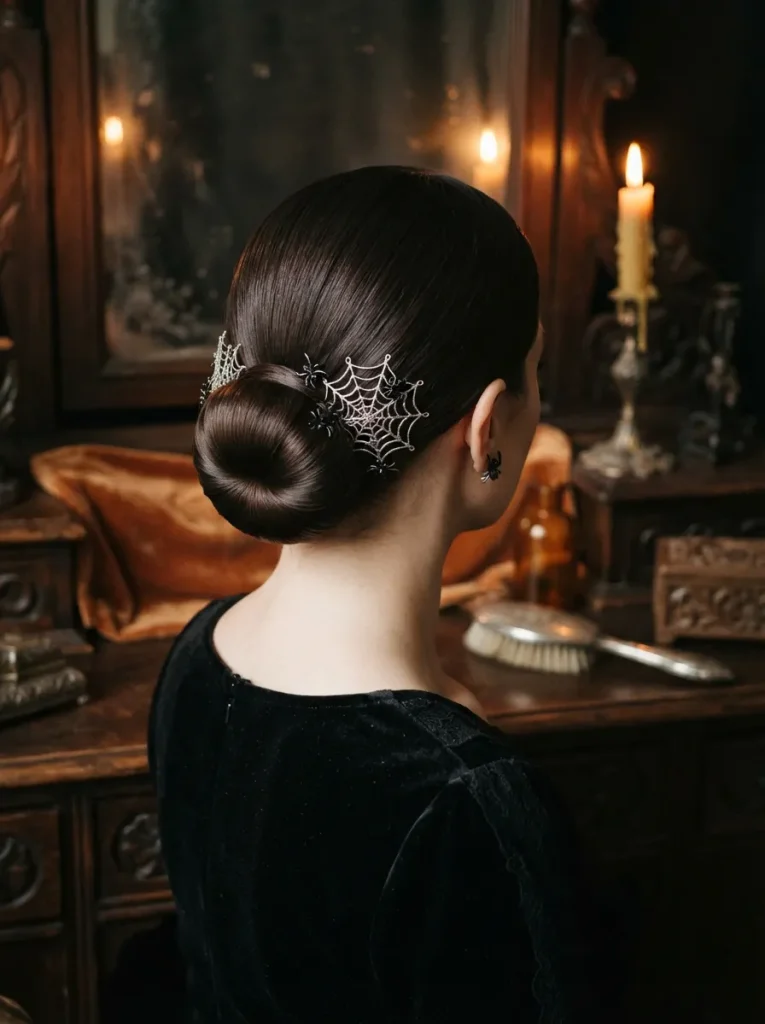 Cobweb Accent Bun