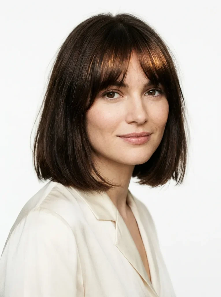 Curtain Bangs Bob