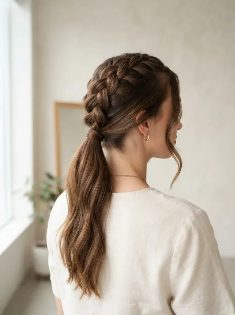 French Braid Ponytail