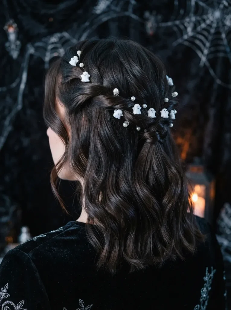 Ghostly Half-Up Twist