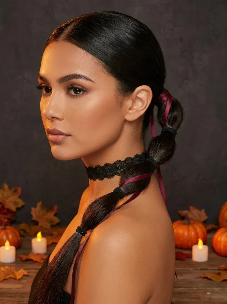Gothic Bubble Ponytail