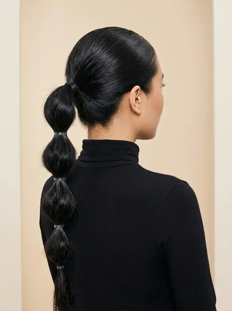 High Bubble Ponytail
