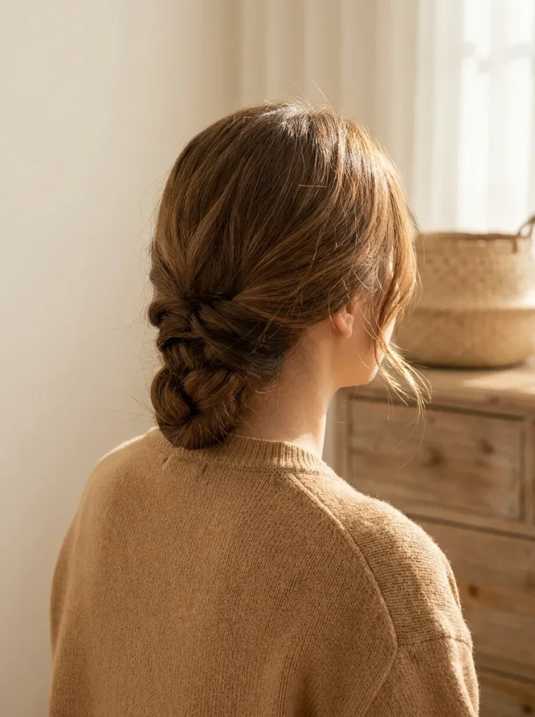 Low Braided Bun
